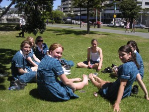 Highschool students in Wellington