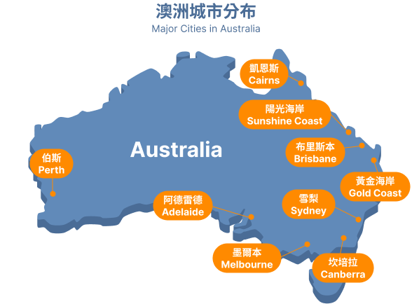 Australia City Map